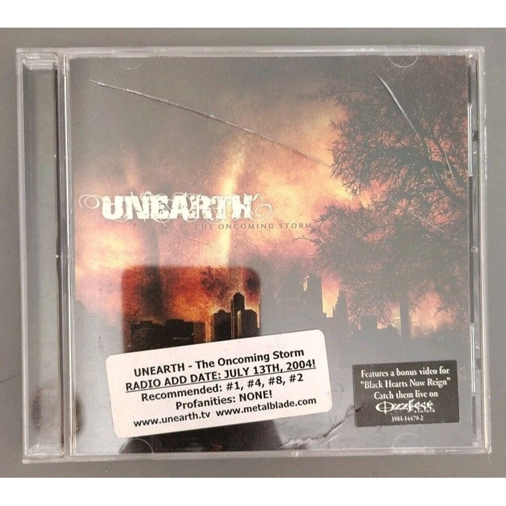 Unearth The Oncoming Storm CD Radio Promo 2004 Rare Metalcore Metal Blade HTF